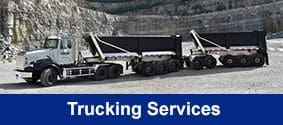 A Black and White Semi Truck